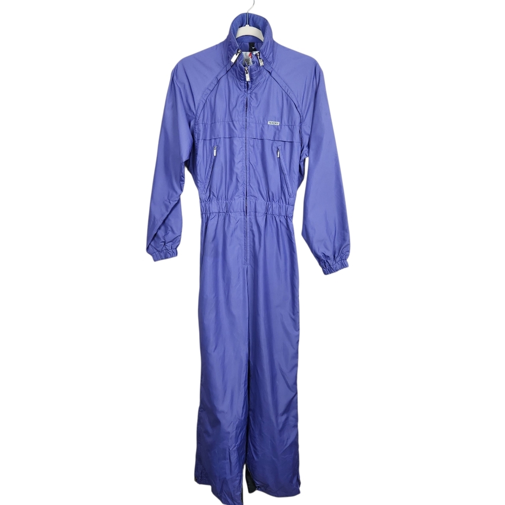 Descente Vintage 90 Y2K Purple Nylon Full Ski Suit Snowboard Japan Womens Small